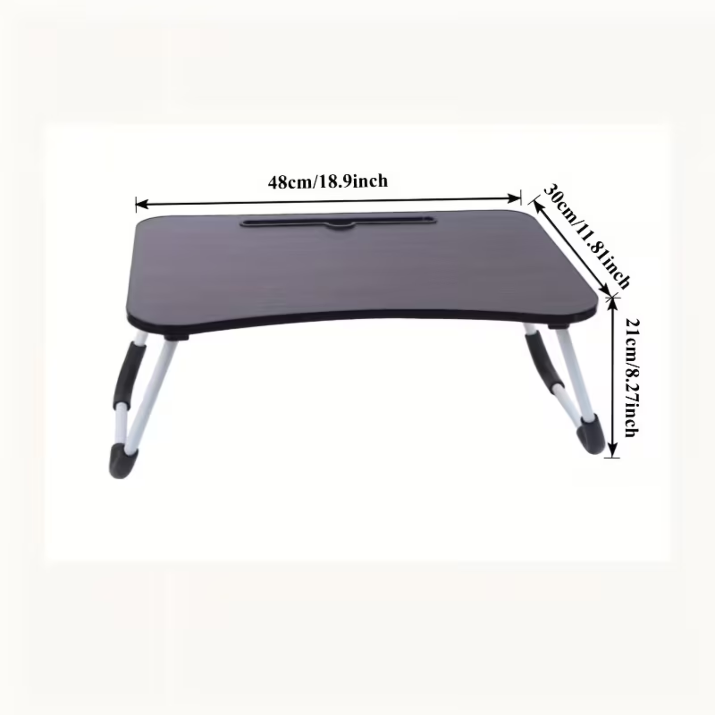 Struggling to Work or Eat in Bed? Foldable Anti-Tip Laptop Desk – Slim, Lightweight & Space-Saving Table