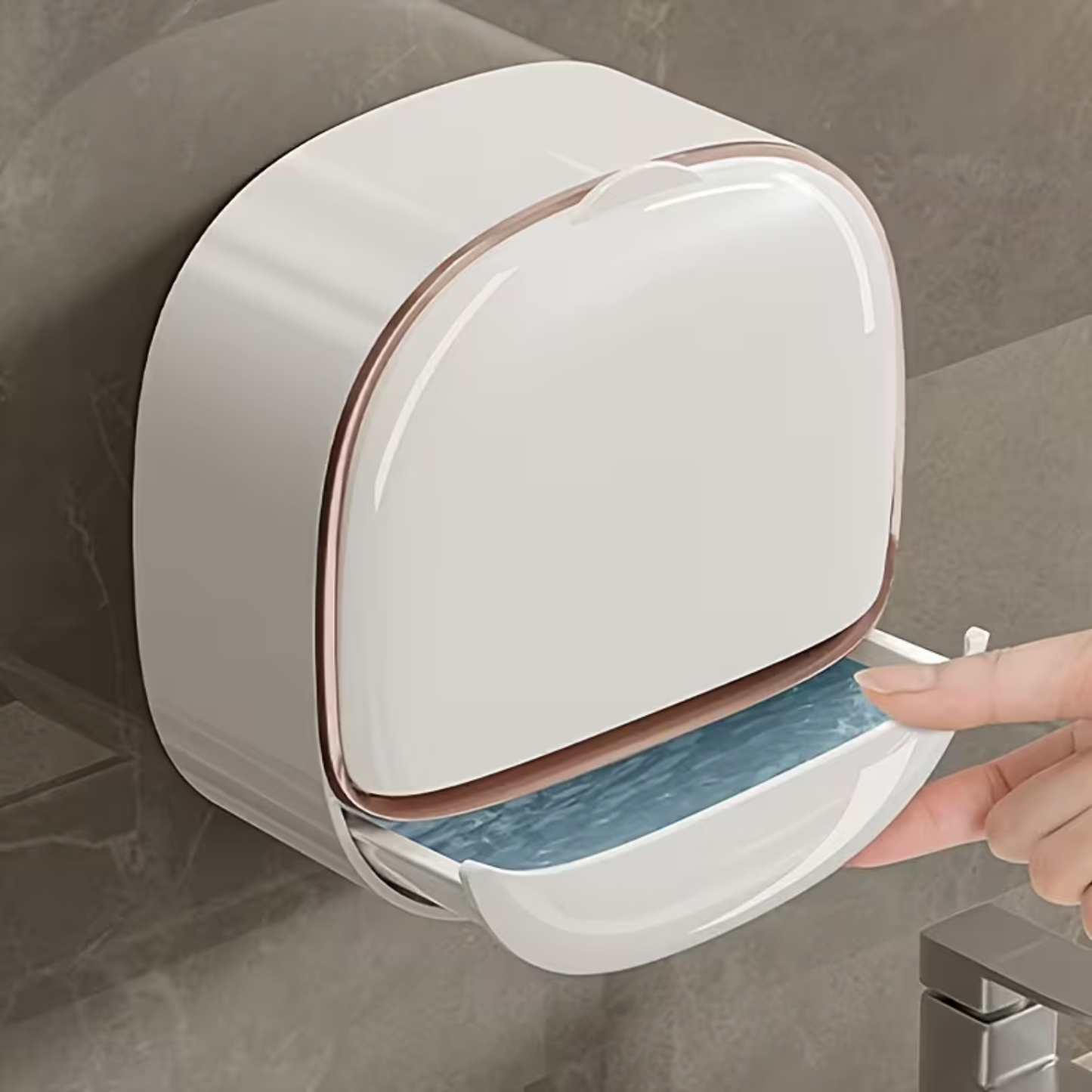 Soap Slipping in the Shower? No-Drill Adhesive Soap Holder – Strong Suction, Damage-Free Wall Mount