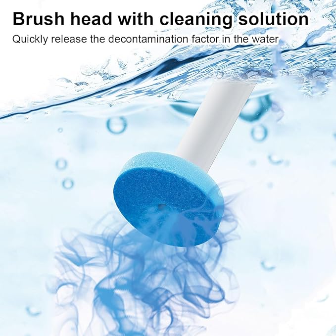 Aromatherapy Disposable Toilet Brush Set – Hygienic Cleaning with Scented Refills, Built-in Cleaning Fluid, and Automatic Open & Close Holder