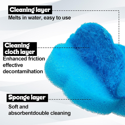 Disposable Toilet Brush Set with Replacement Heads For Hygienic Bathroom Cleaning