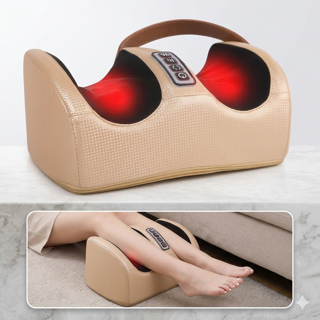 Electric Foot Massager – Heated Kneading & Vibration Foot Spa Machine for Pain Relief