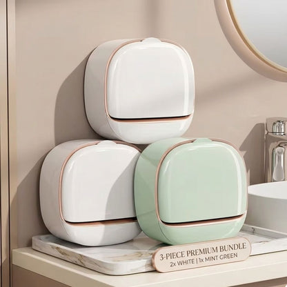 Soap Slipping in the Shower? No-Drill Adhesive Soap Holder – Strong Suction, Damage-Free Wall Mount