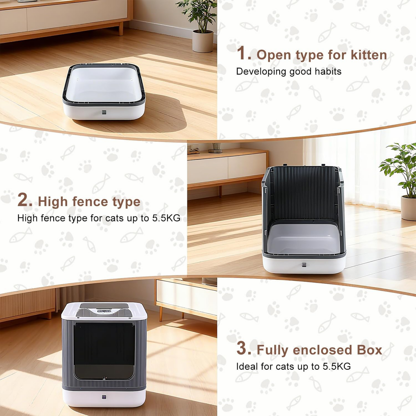 Litter Spills & Odor Everywhere? Enclosed Cat Litter Box with Lid – Easy Clean & Smell Control