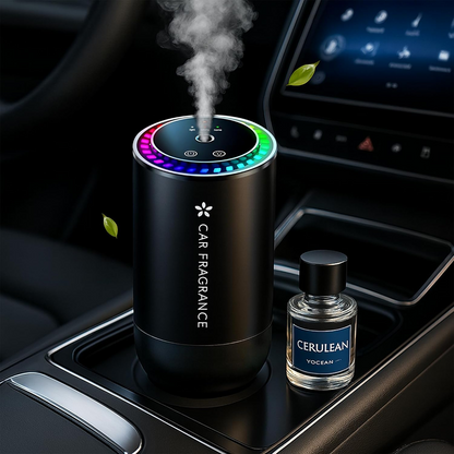 Bad Car Odors? Smart LED Car Air Freshener – Ultrasonic Mist, 3 Modes, Auto On/Off, Long-Lasting 50ml Scent