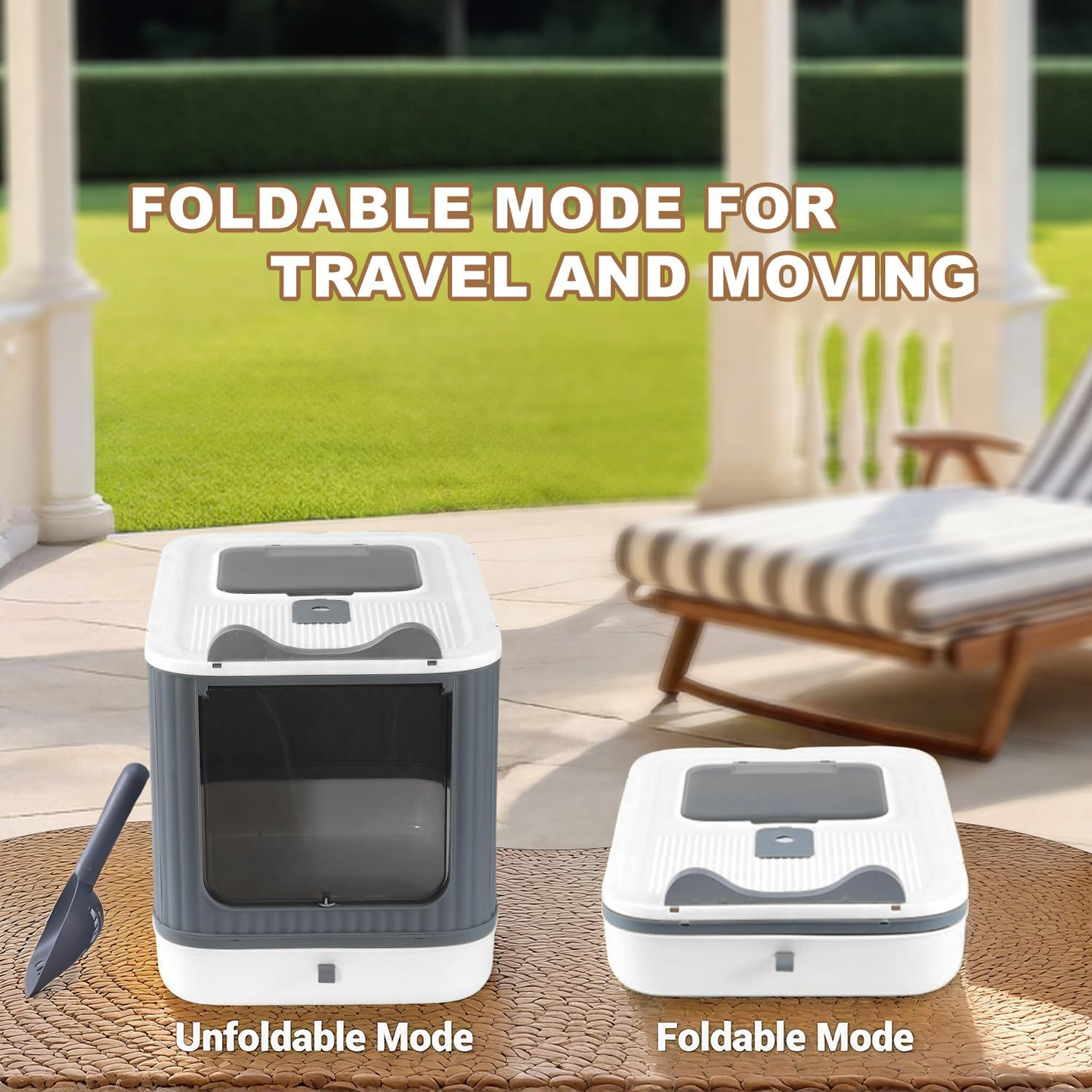 Litter Spills & Odor Everywhere? Enclosed Cat Litter Box with Lid – Easy Clean & Smell Control