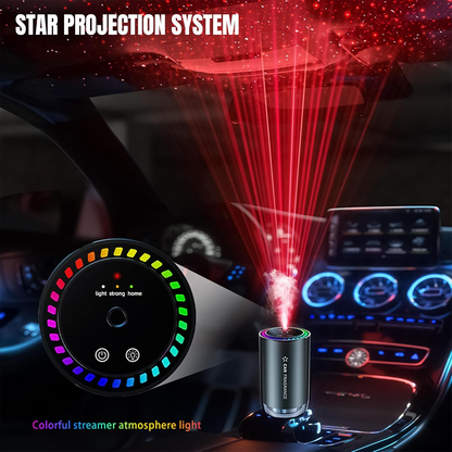 Bad Car Odors? Smart LED Car Air Freshener – Ultrasonic Mist, 3 Modes, Auto On/Off, Long-Lasting 50ml Scent