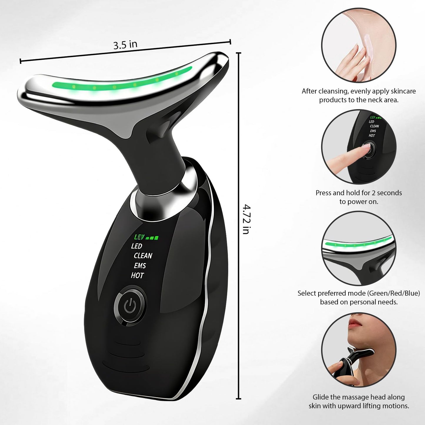Portable Anti-Aging Beauty Device for Face & Neck Care