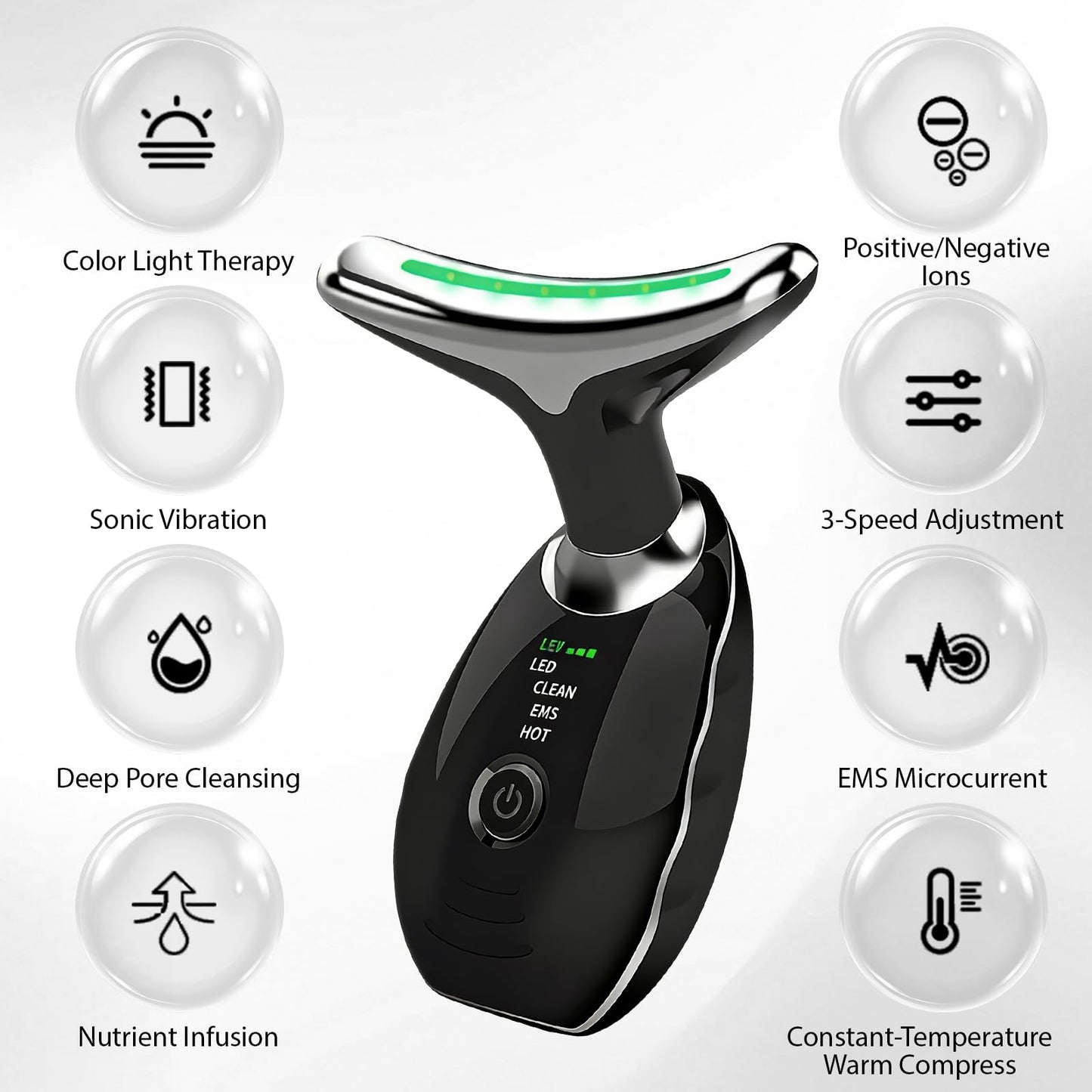 Portable Anti-Aging Beauty Device for Face & Neck Care