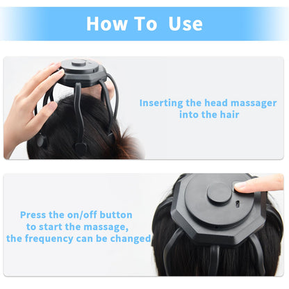 360° Ultra Head Massager – Electric Scalp Massager for Stress Relief & Relaxation