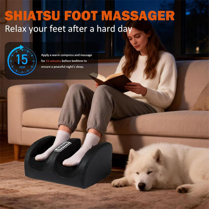 Electric Foot Massager – Heated Kneading & Vibration Foot Spa Machine for Pain Relief