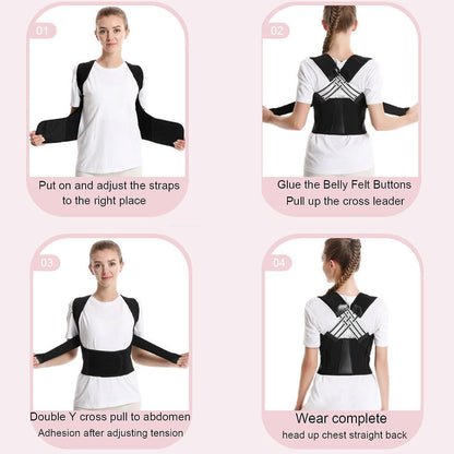Sports Safety Shaper – Posture Corrector Support Belt with Adjustable Straps